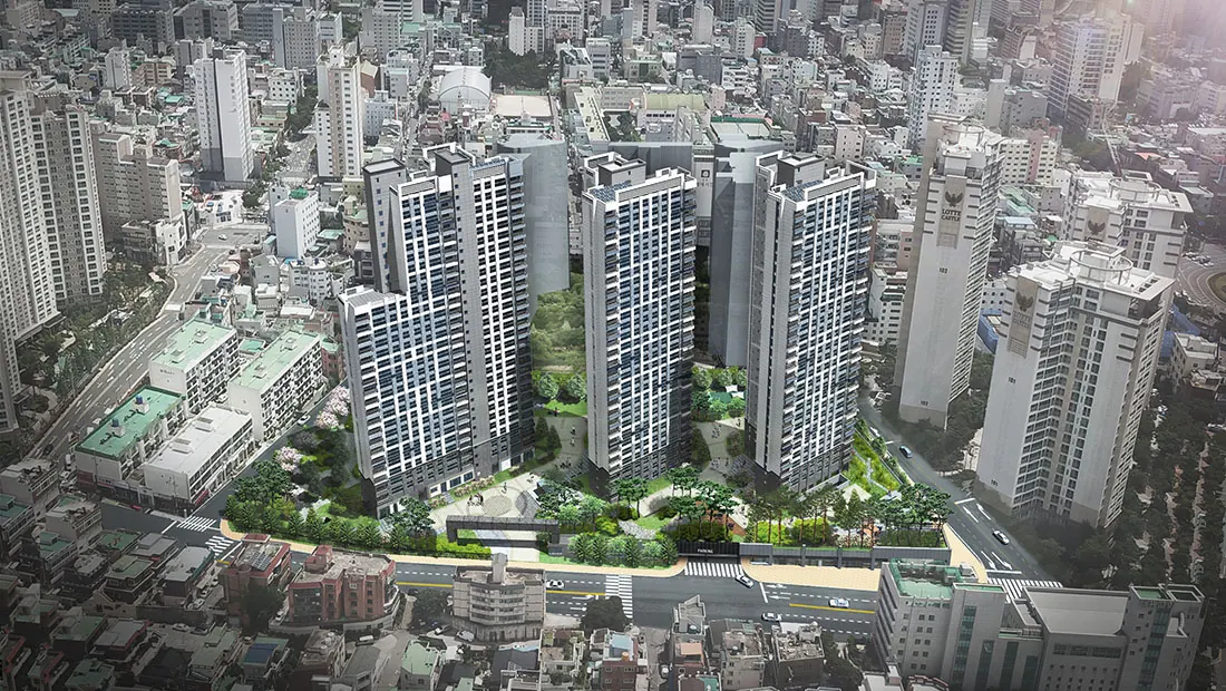 울산 신정동 공동주택(일동미라주) 조감도
